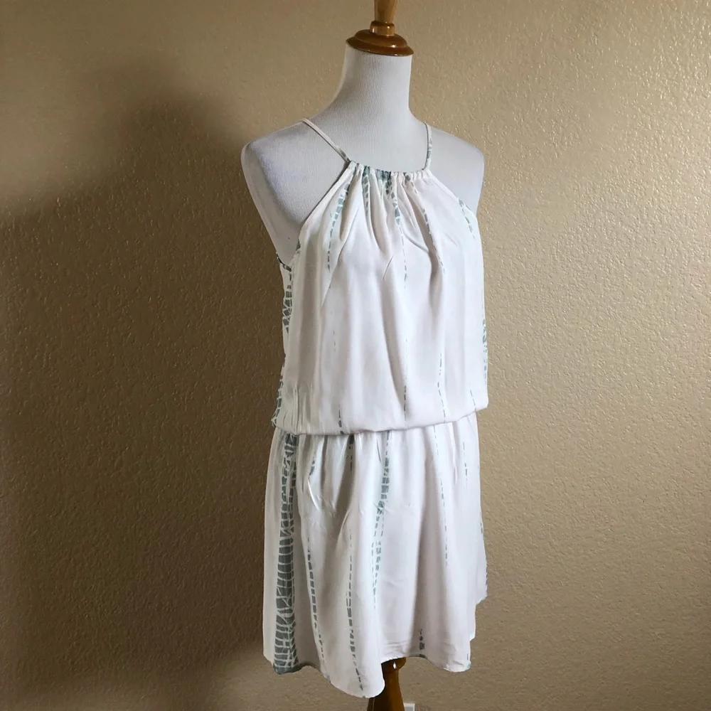 Micheal Stars Tie Dye Halter Mini Dress M New